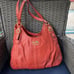 Authentic Coach Madison Maggie Burnt Orange Leather Hobo Shoulder Purse