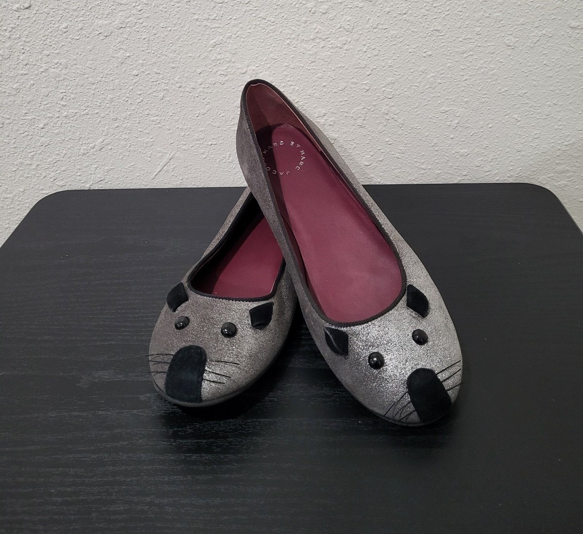 Marc Jacobs Mouse Glitter Ballet Flats