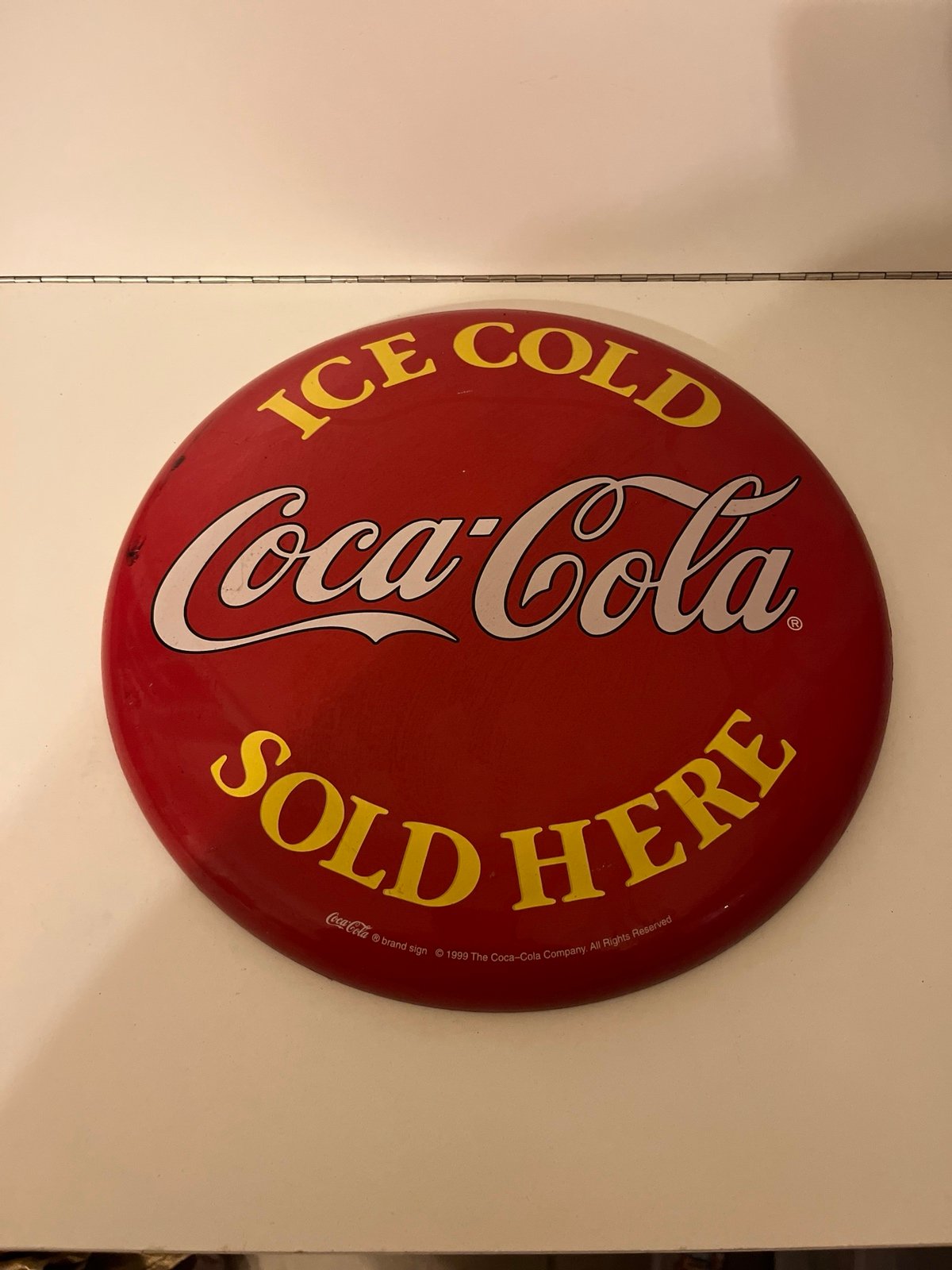vintage Coca Cola metal sign