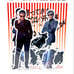 Movie Return of the Dangerous Detectives Flake Stickers - 舘ひろし, 柴田恭平