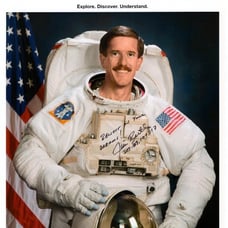 JAMES F. ( JIM ) REILLY signed 8x10 NASA ASTRONAUT photo GREAT CONTENT