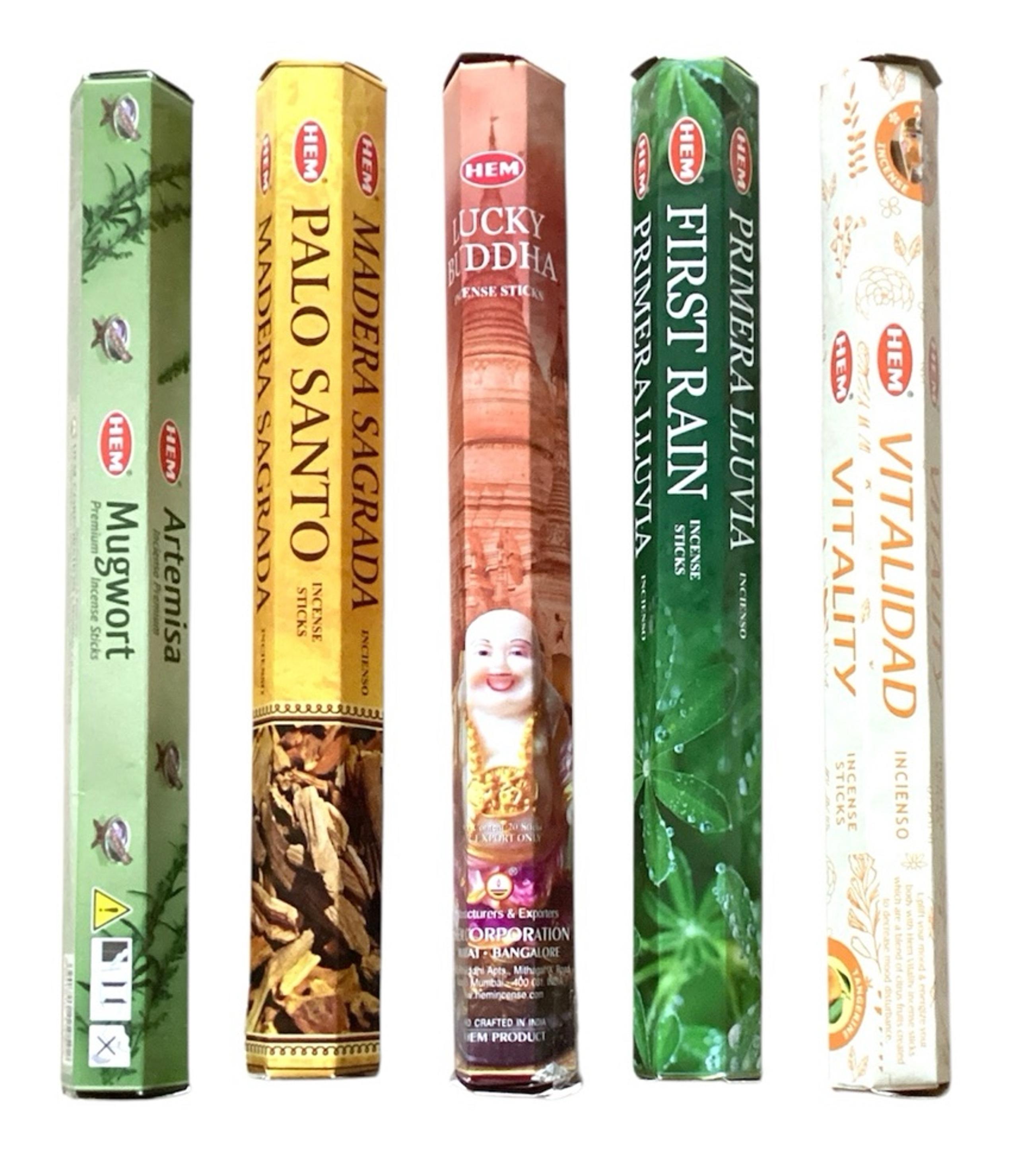 HEM Incense Sticks - Premium Fragrance for Home and Yoga 10 Tubes + Free Touch
