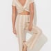 OCEAN DRIVE Sand Dune Hibiscus Printed Knit Top and Pants Set