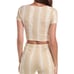 OCEAN DRIVE Sand Dune Hibiscus Printed Knit Top and Pants Set