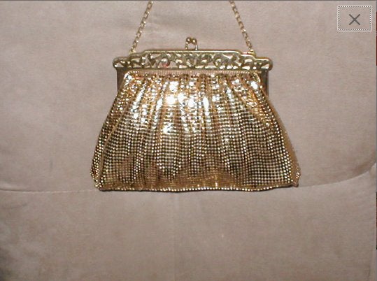 Vintage Whiting & Davis Gold Mesh Purse