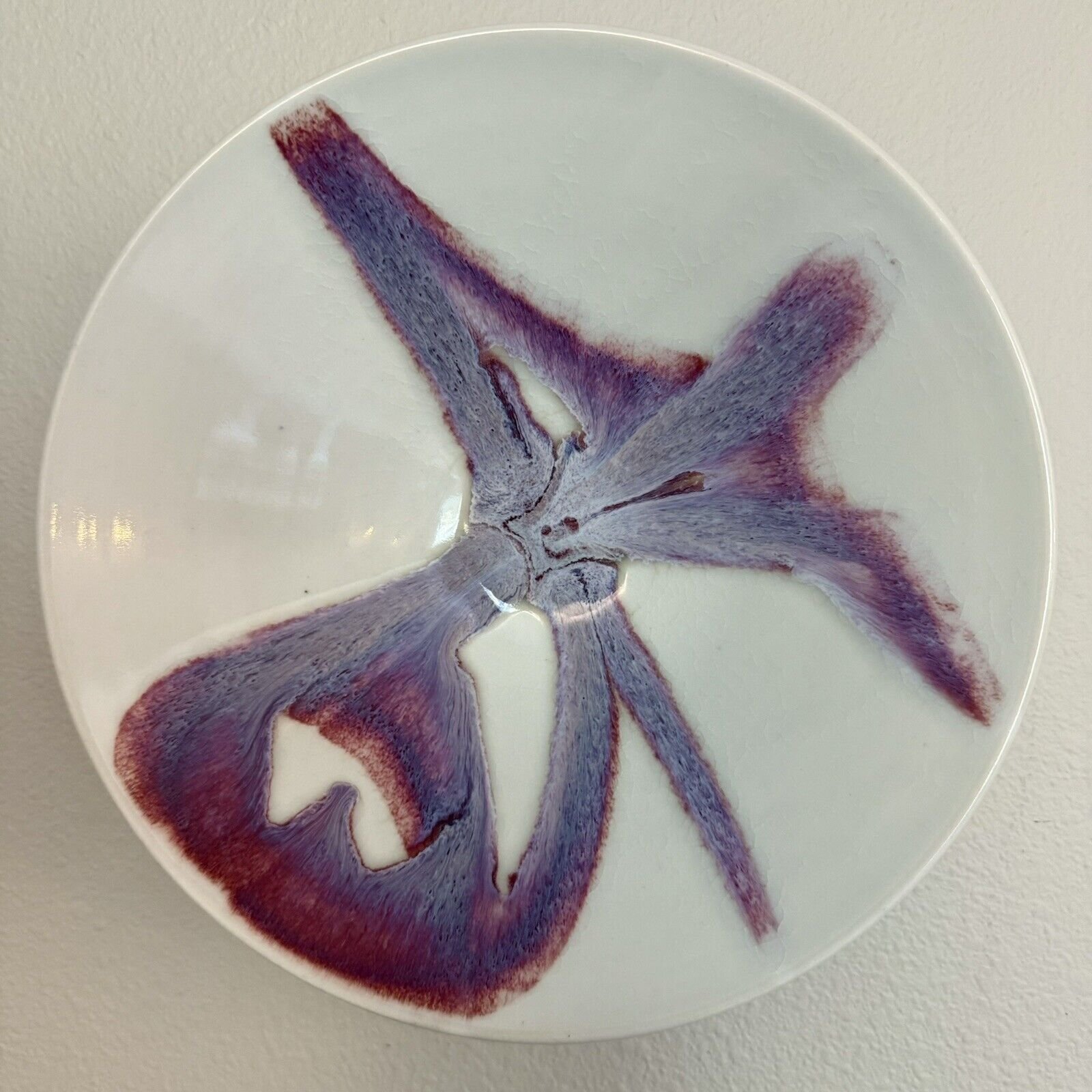 Marc Matsui Studio Art Pottery PNW Centerpiece or Wall Hanging Bowl 11” White