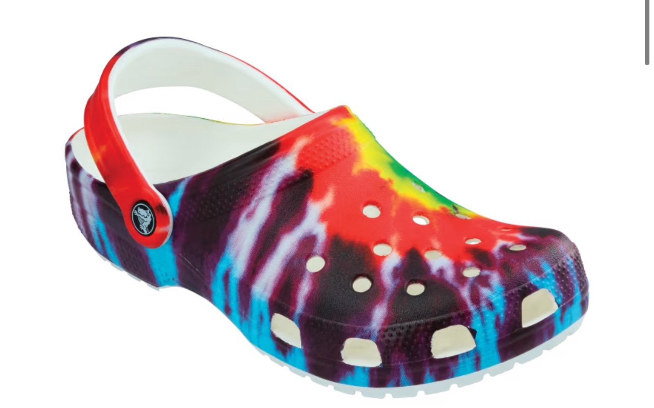 NWT Crocs Classic tie dye CLOG size 9 mens, size 11 womens