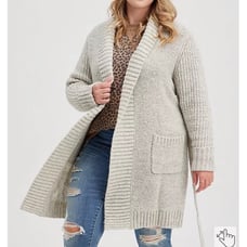 Torrid Chunky Coatigan Belted Sweater