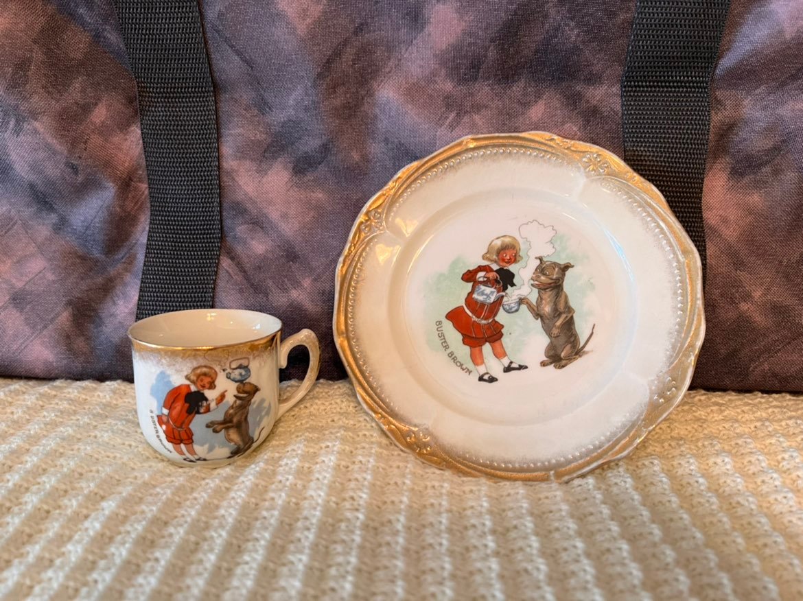 **RARE** Buster Brown tea cup and saucer