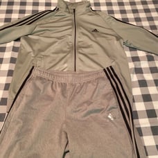 Light grey Adidas track set