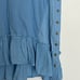 Anthropologie Babydoll Muscle Tank Top in Blue Ruffled Hem Bottoms Size M Fit L
