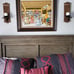 Rustic Wall Hanging Candle Sconces 2Pcs Brown