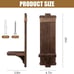 Rustic Wall Hanging Candle Sconces 2Pcs Brown