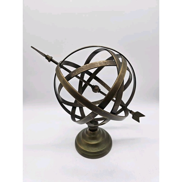 Brass 11 Armillary With Arrow Nautical Decorative Globe Piece Celestial India