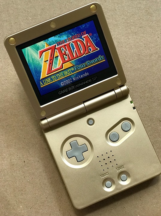 Nintendo Game Boy Advance GBA SP 101 IPS V2 LCD Backlight Bright Gold