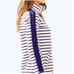 Lilly Pulitzer Navy Striped Skipper Popover Dress Cut Out Sleeves Size S