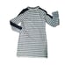 Lilly Pulitzer Navy Striped Skipper Popover Dress Cut Out Sleeves Size S