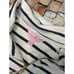 Lilly Pulitzer Navy Striped Skipper Popover Dress Cut Out Sleeves Size S