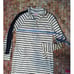 Lilly Pulitzer Navy Striped Skipper Popover Dress Cut Out Sleeves Size S