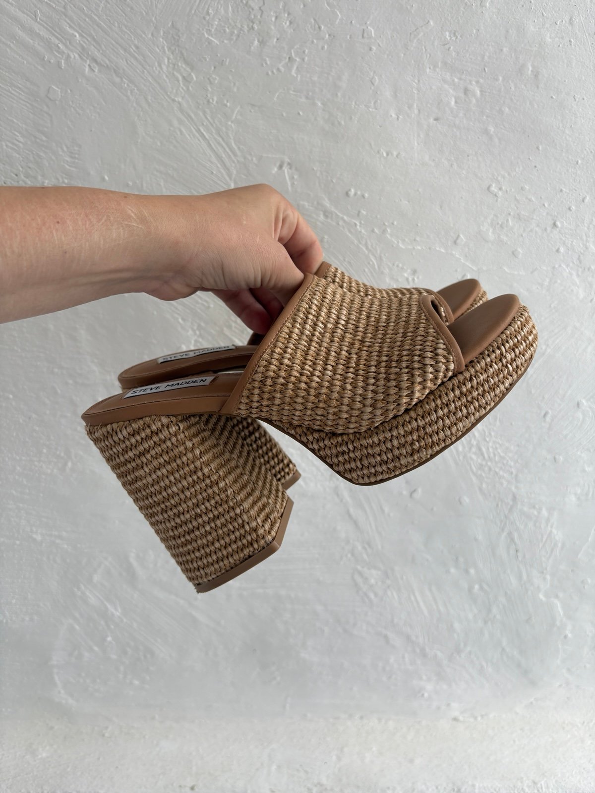 Reign Platform Mule By Steve Madden in a multi gold color