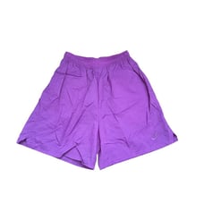 Vintage 90's Nike Nylon Shorts Women's M Purple Gray Tag Deadstock Swoosh Logo