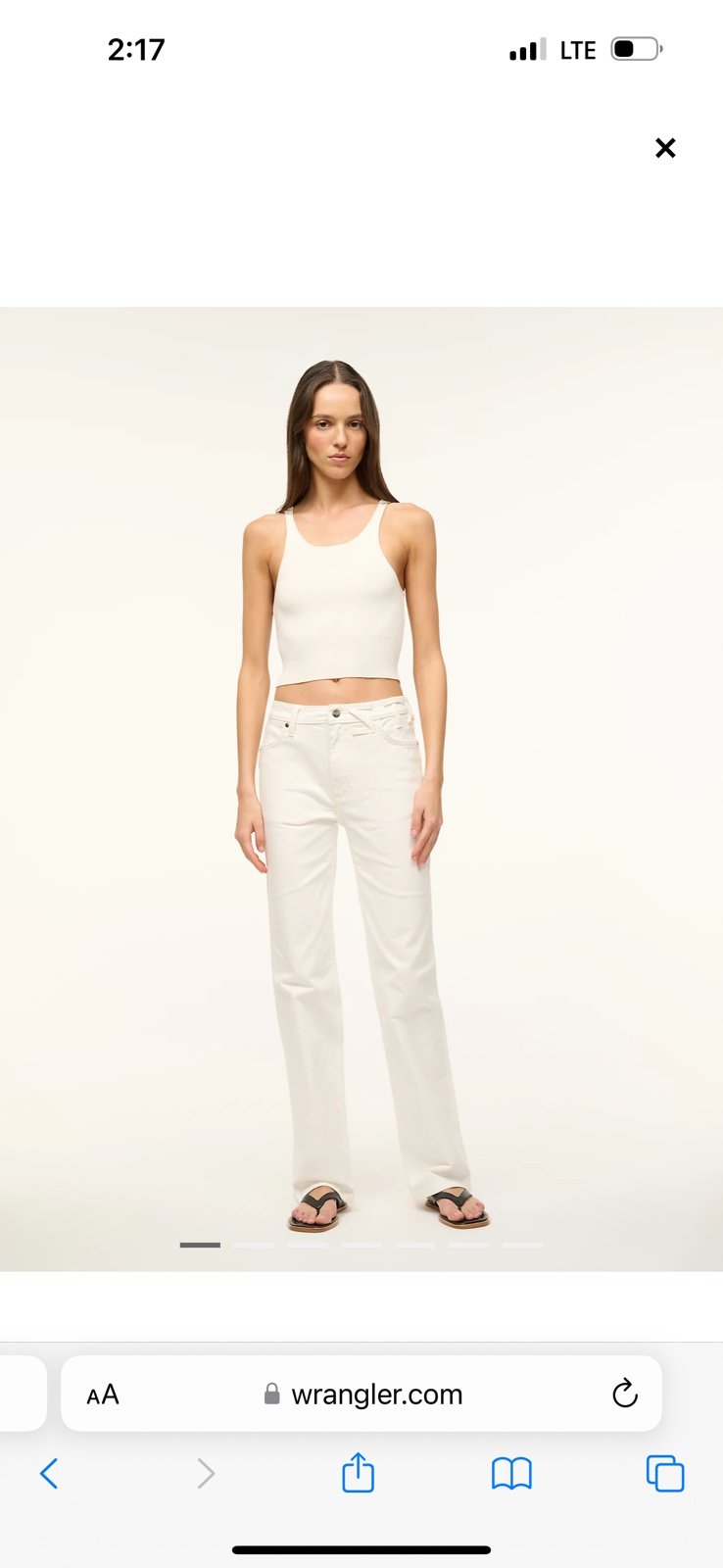 STAUD x WRANGLER The Straight Jean size 28 NWT