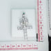 925 Sterling Silver Cubic Zirconia Pendant, UU1P6A6025