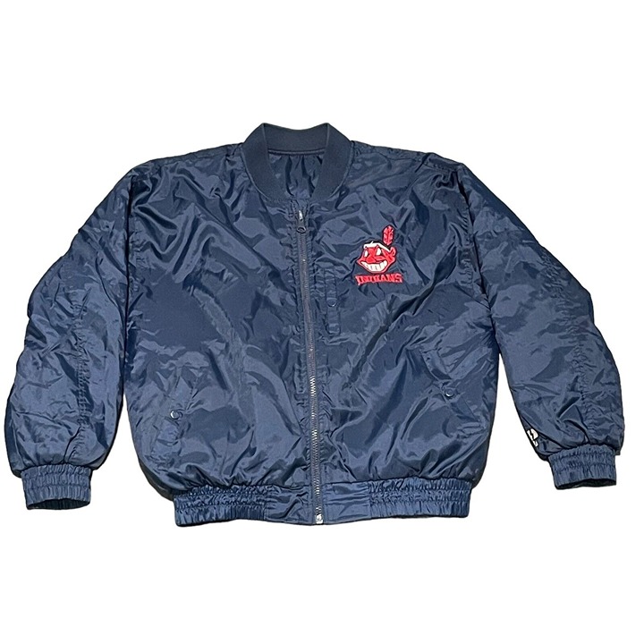 Vintage Cleveland Indians Pro Player Reversible Chief Wahoo Puffer Jacket Large