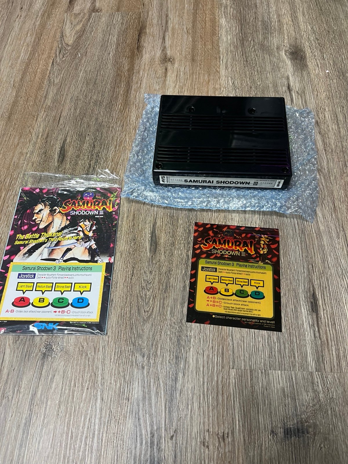 Samurai Shodown 3 SNK Kit with mini marque MVS English Tested and working