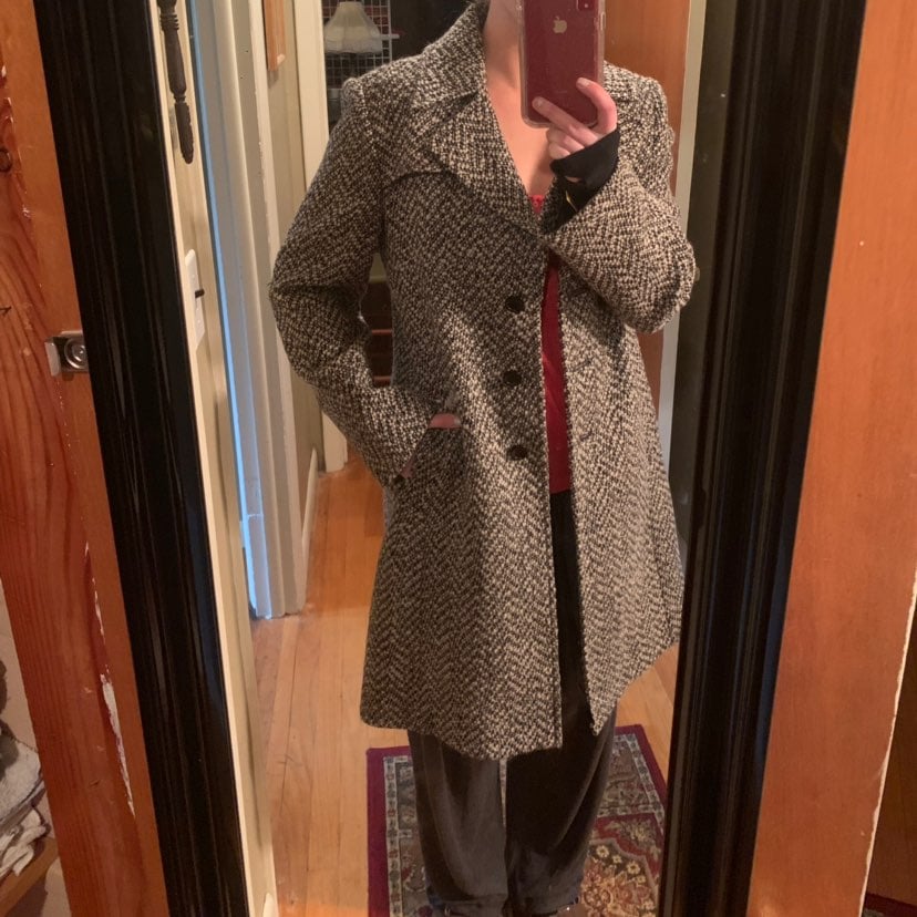 michael kors wool blend coat