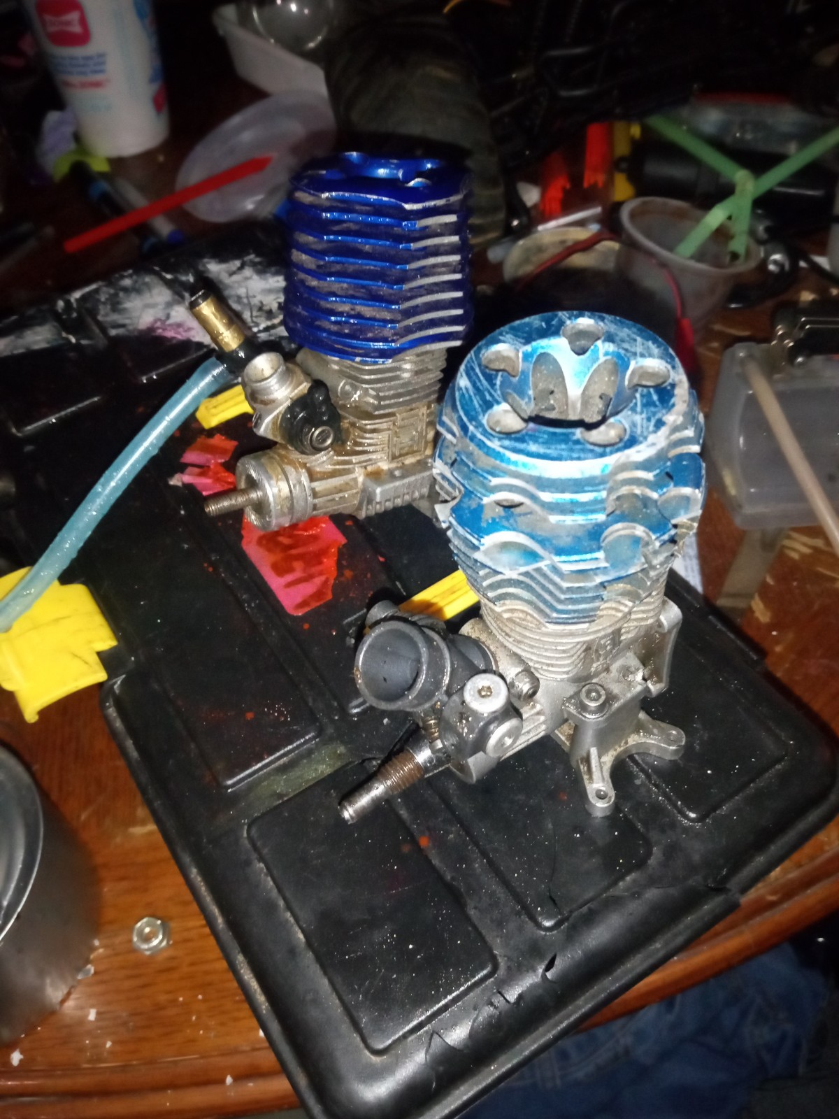 Two nitro engines
