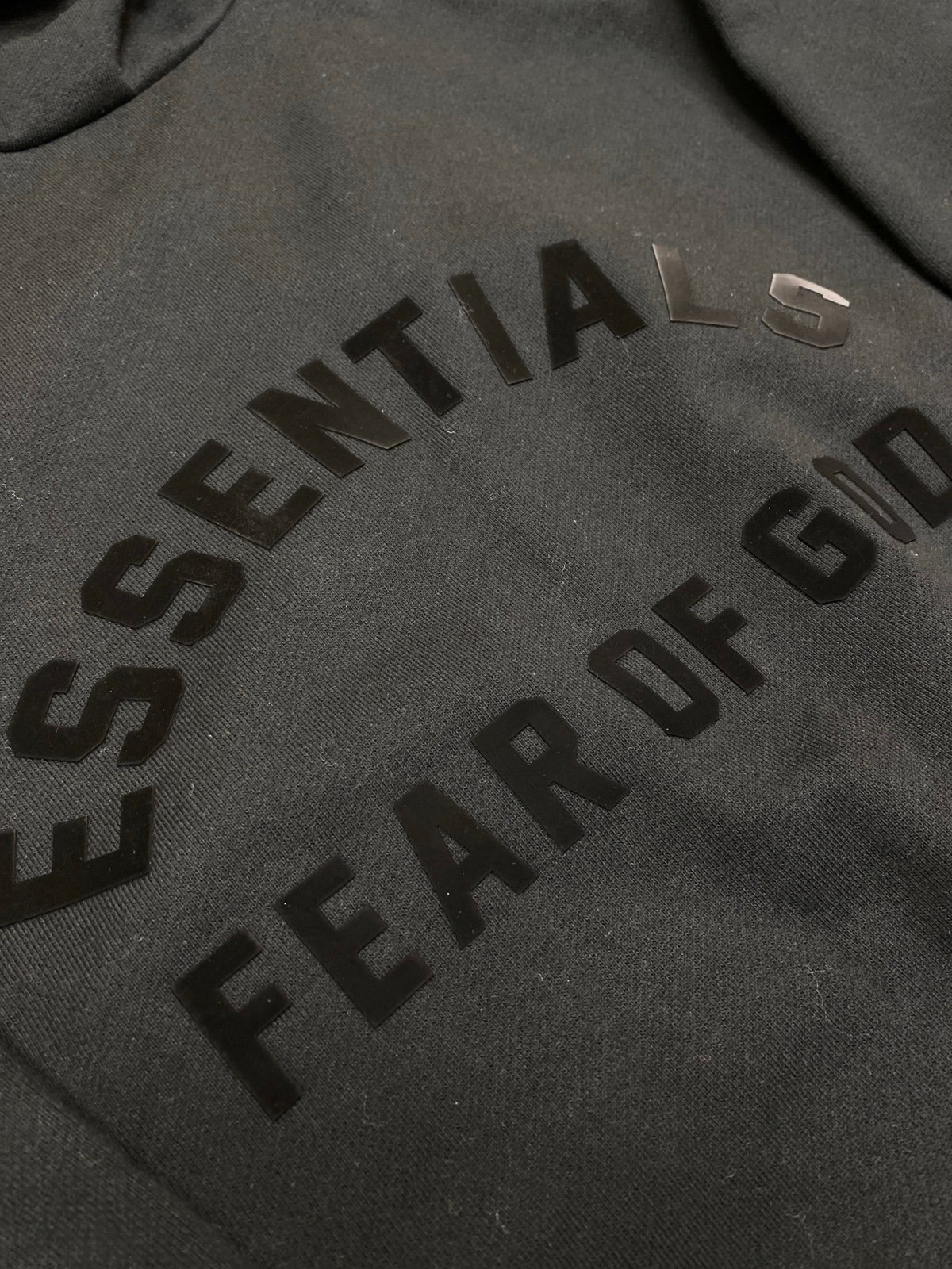 Fear of God Essentials Black Hoodie M
