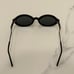 GIANNI VERSACE VINTAGE BLACK OVAL SUNGLASSES