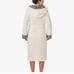 Luxury plush robe with faux fur hoodie