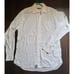 BURBERRY London Size 17 Men Dress Long Shirt White Button down 600