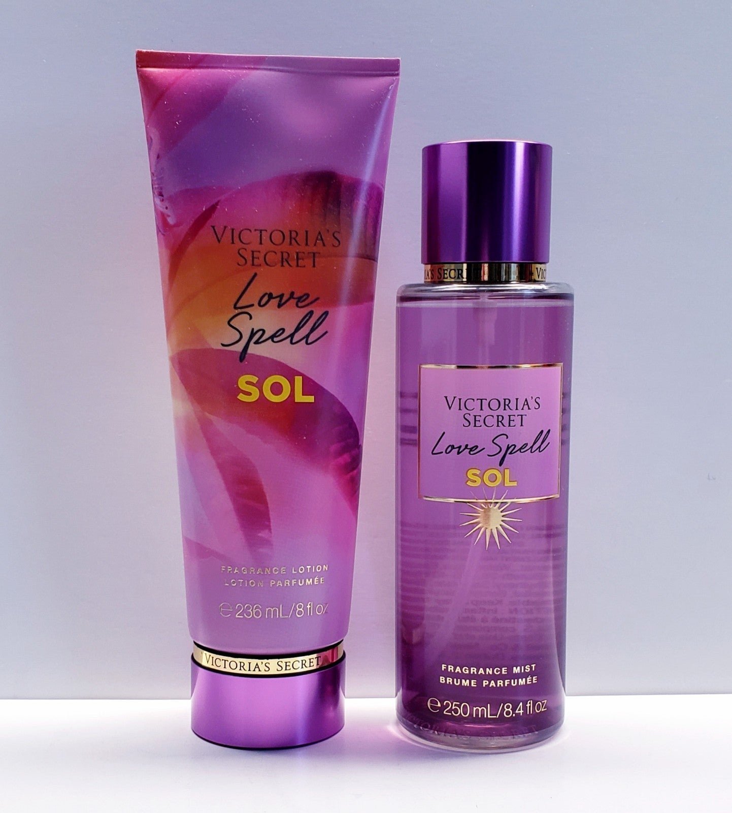Victoria's Secret LOVE SPELL SOL Fragrance Lotion and Fragrance Mist