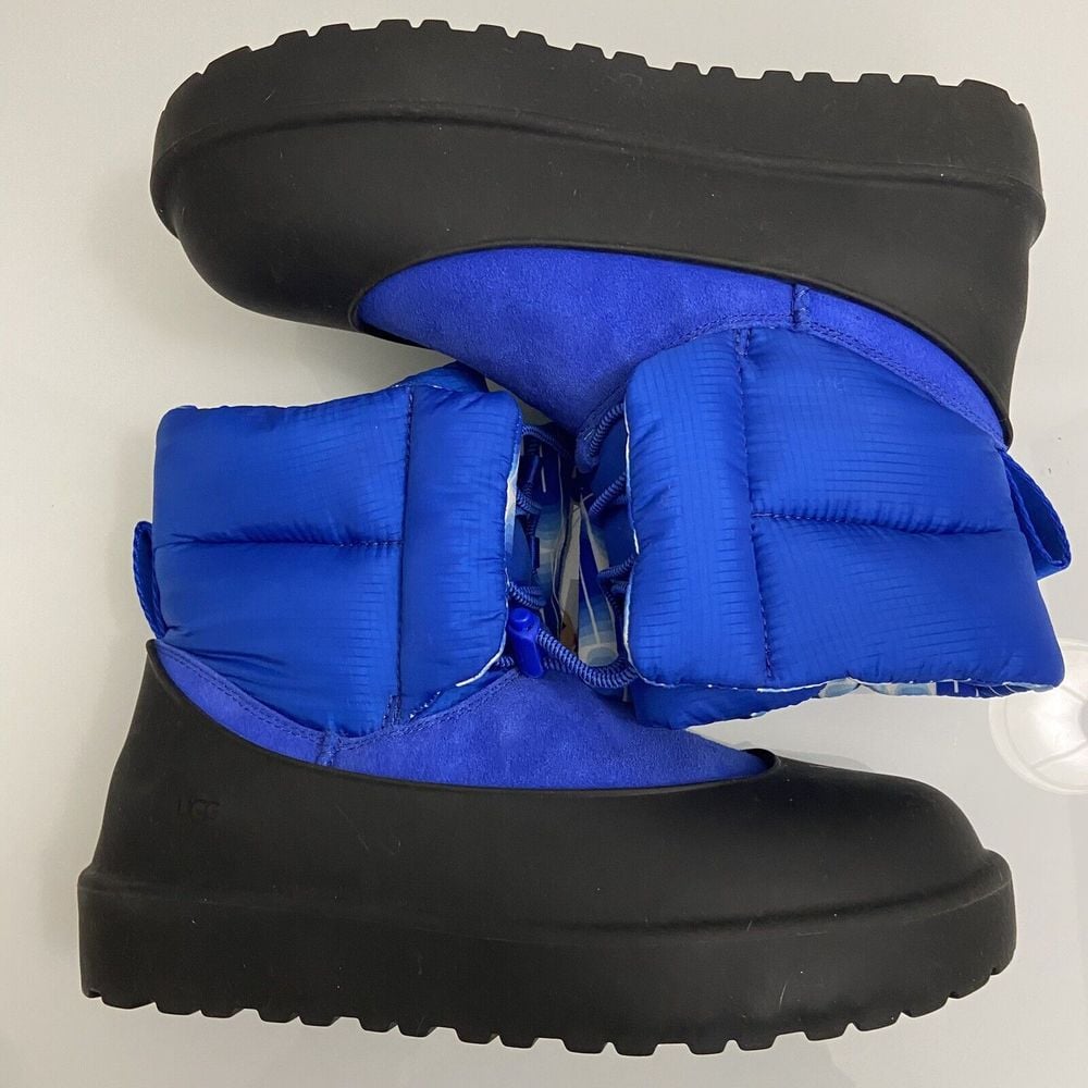 UGG CLASSIC MAXI TOGGLE BLUE SUEDE SHEEPSKIN WOMEN'S BOOTS US SIZE 7 NWOB