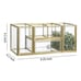Gold Dresser Beauty Display with Open Lid, Great for Storage