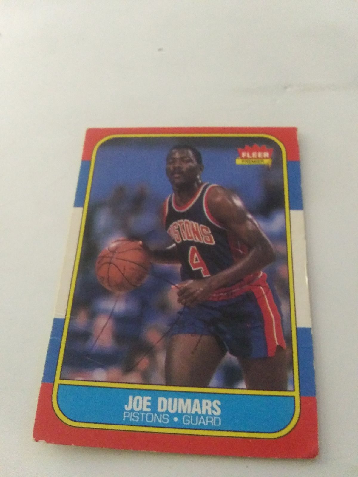 Joe dumars 1986 card
