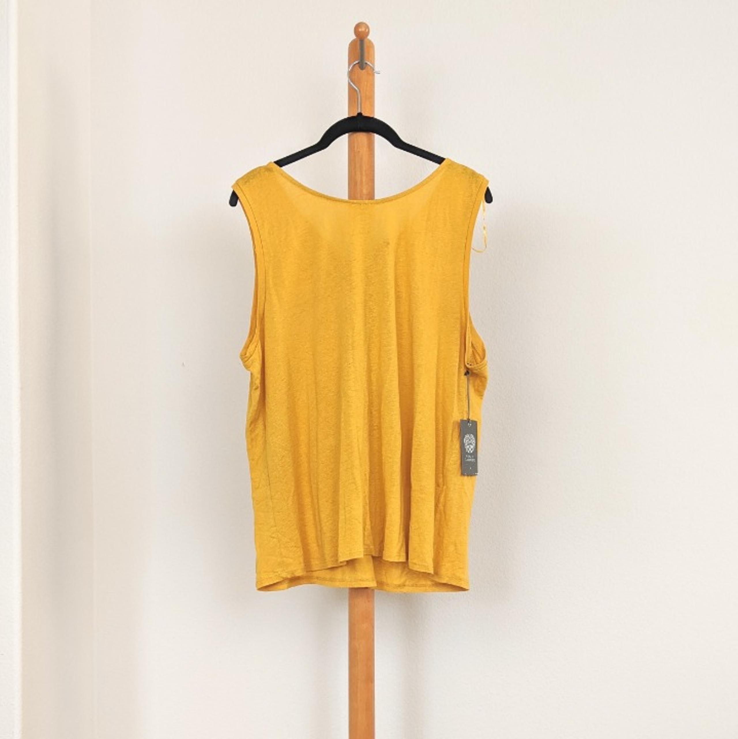 Vince Camuto Twist Back Linen Blend Tank