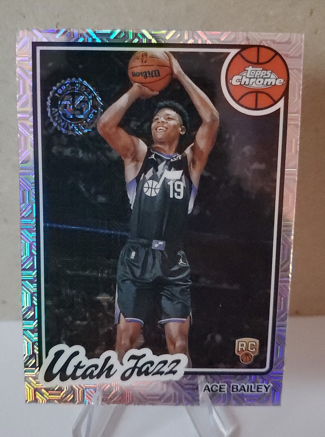 2025-26 Topps Flagship Ace Bailey RC 1980-81 Topps Chrome Basketball Mojo