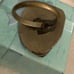NATIVE - Large Odd Shaped Turquoise Cabochon Ring W/Large Leaf Design