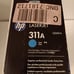 HP 311A / Q2681A Cyan Laser Toner Cartridge Brand New Black Box Factory Sealed