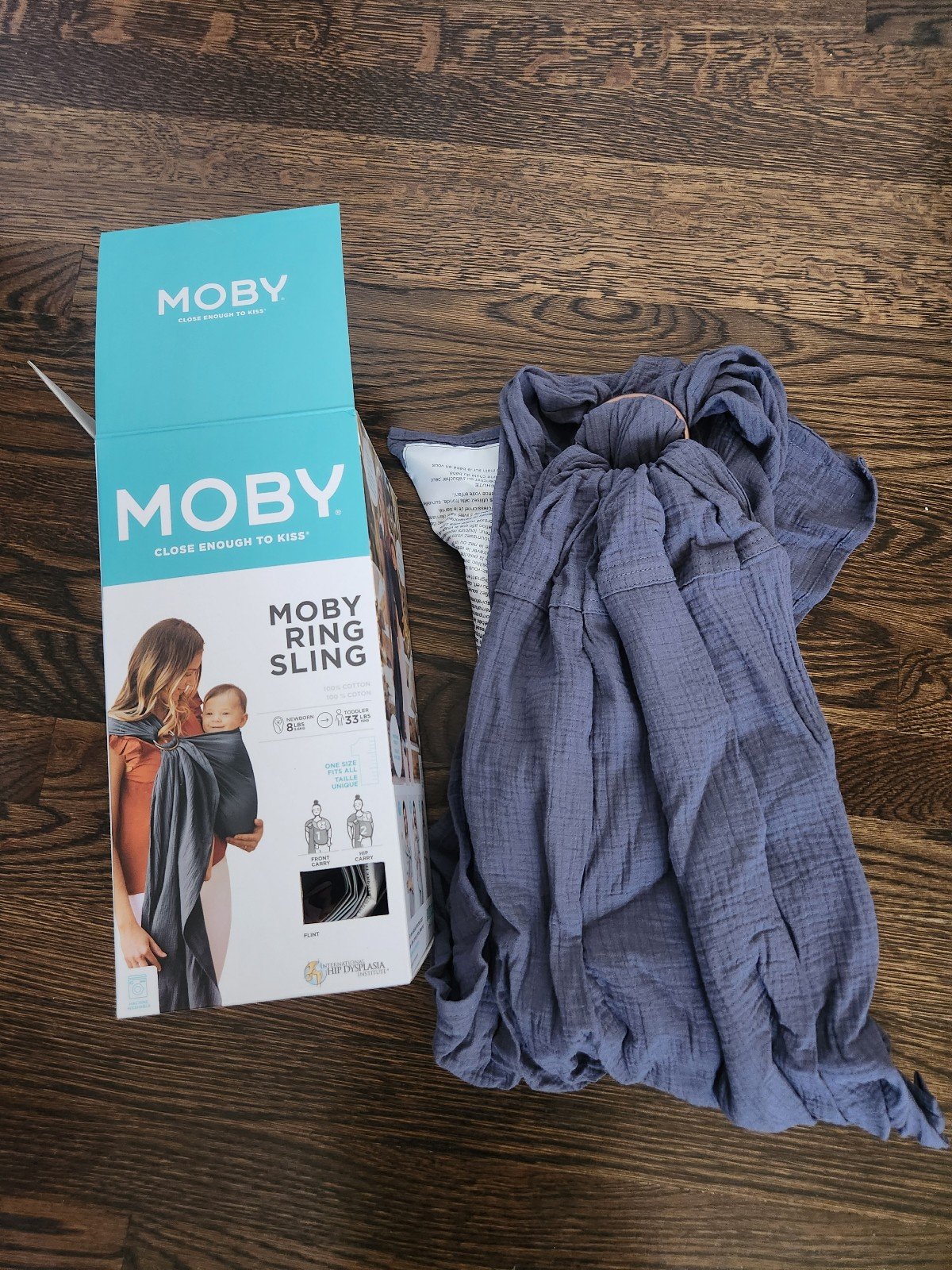 Moby sling ring wrap like new