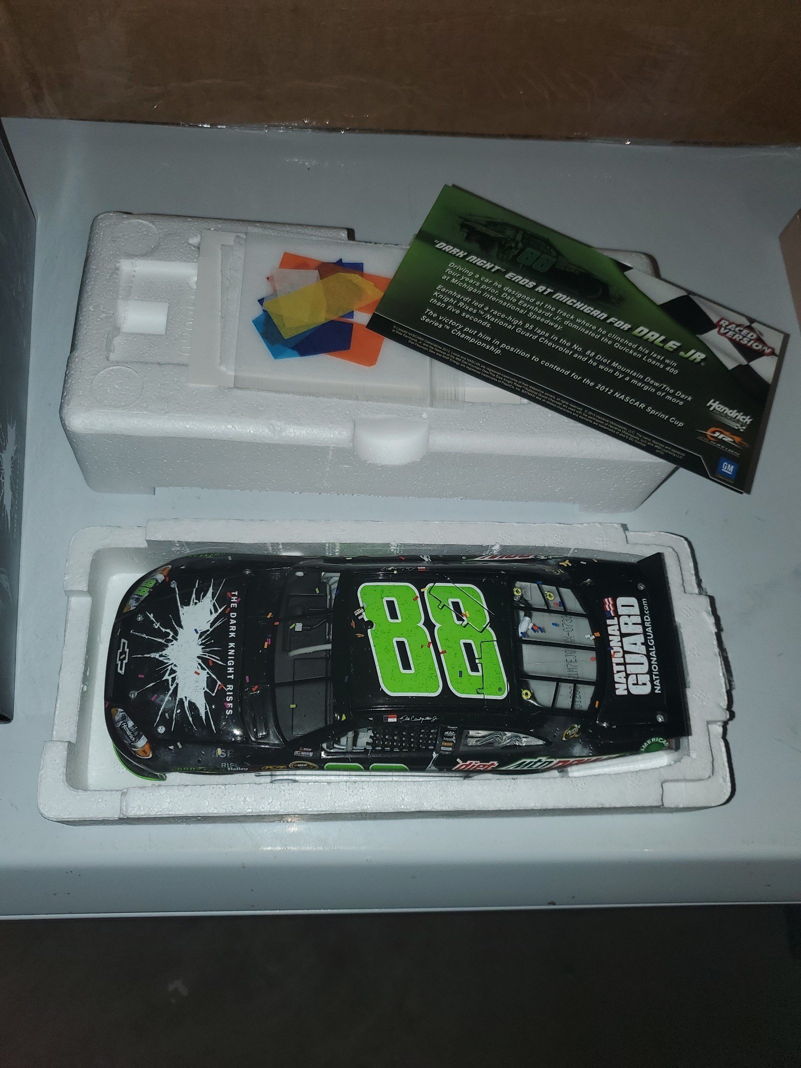 1/24 Scale Dale Earnhardt Jr #88 Dark Night Michigan Win 2012 Impala ARC Raced W