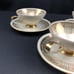 Coffee/tea set 3 saucers and 3 cups