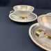 Coffee/tea set 3 saucers and 3 cups