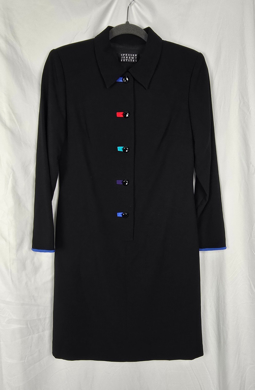 Spenser Jeremy Petites Silk Artsy Designer Career Wear Women's Sheath Dress sz 6