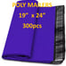 300pcs 19 x 24 Purple Poly Mailers Packaging Shipping Bag Mailing Envelopes
