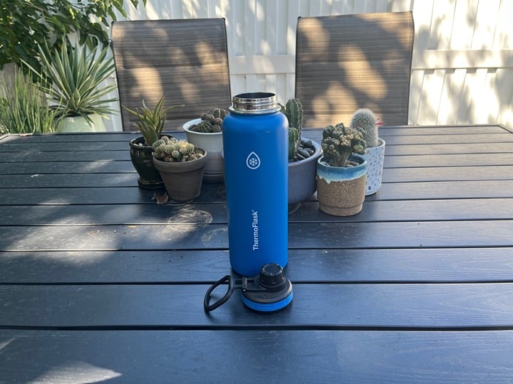 40oz thermo flask blue